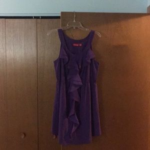 Elle Ruffle Purple Dress